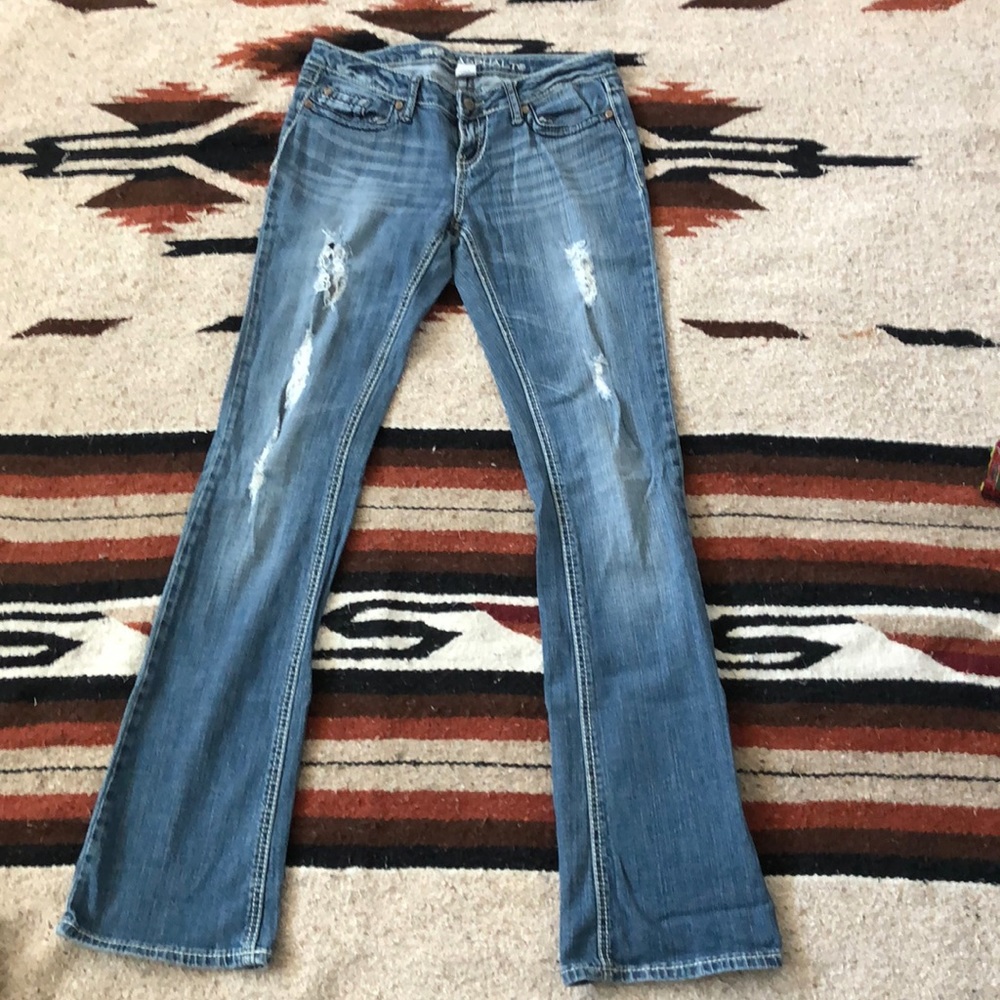 Blue Asphalt long boot cut jeans